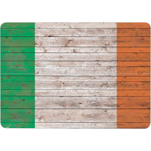 Ireland Flag Dark Wood Surface Laptop Studio Skin